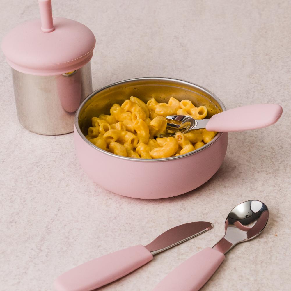 Nestling Stainless Steel Large Bowl - Dusty Pink