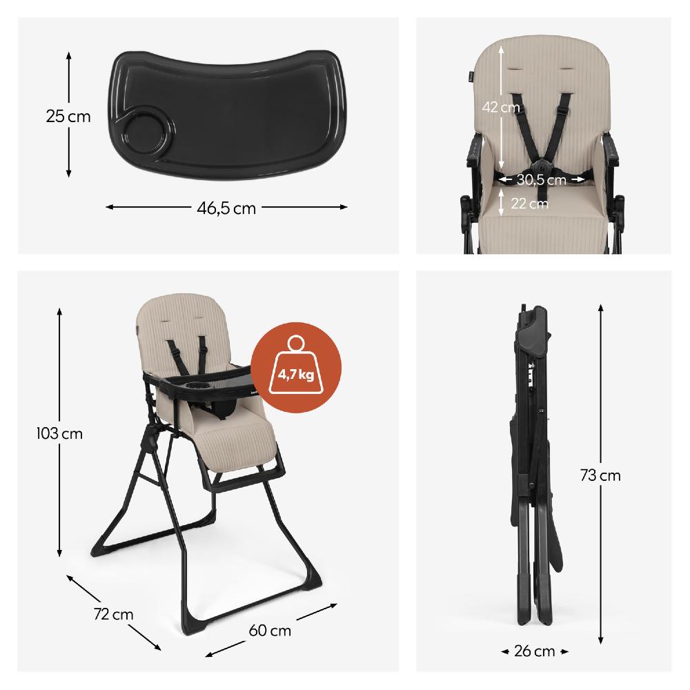 Hauck Sit N Go Highchair - Beige