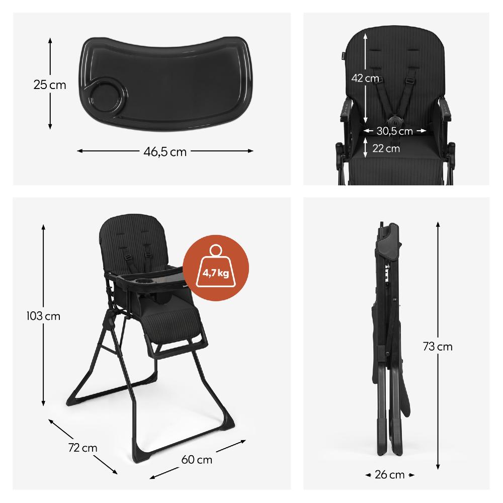 Hauck Sit N Go Highchair - Black