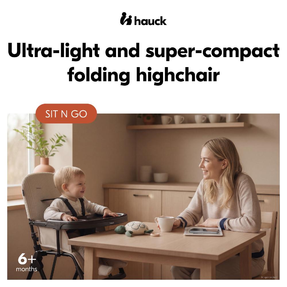 Hauck Sit N Go Highchair - Black