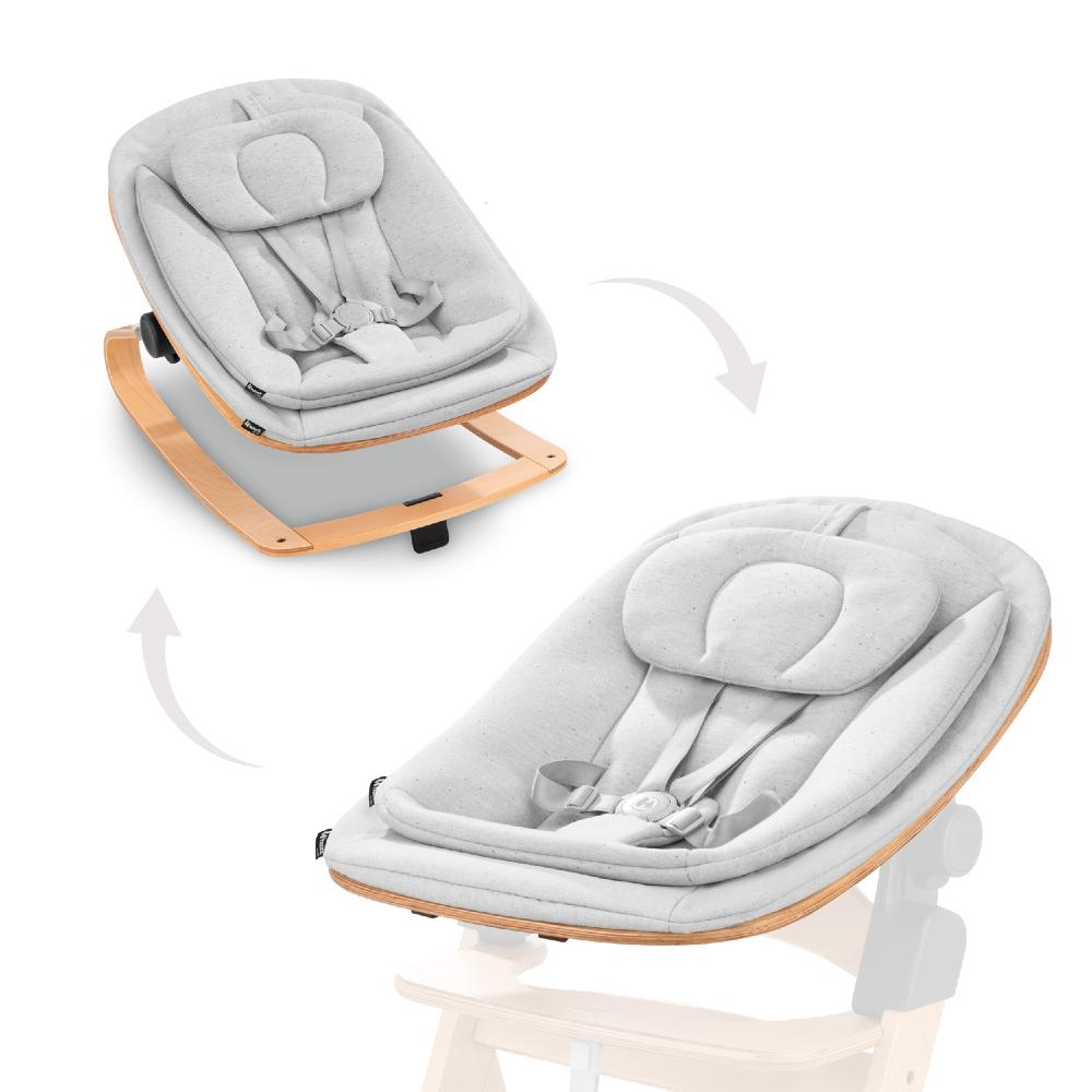 Hauck 3-in-1 Wooden Bouncer Eco - Light Grey
