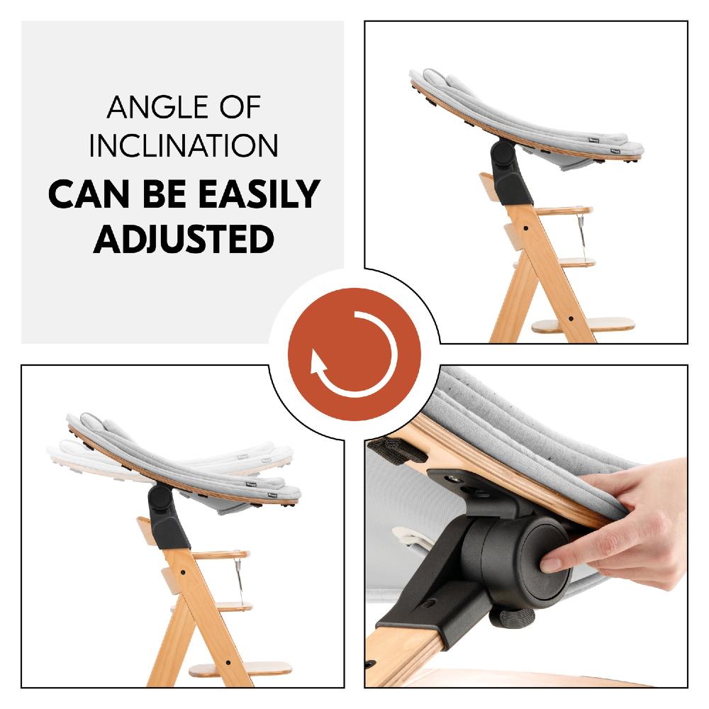 Hauck 3-in-1 Wooden Bouncer Eco - Light Grey