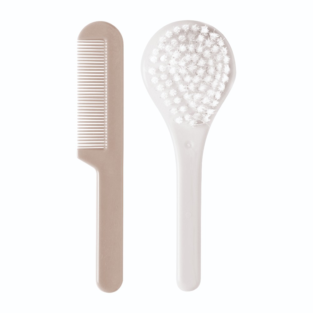 LUMA Brush & Comb Set - White