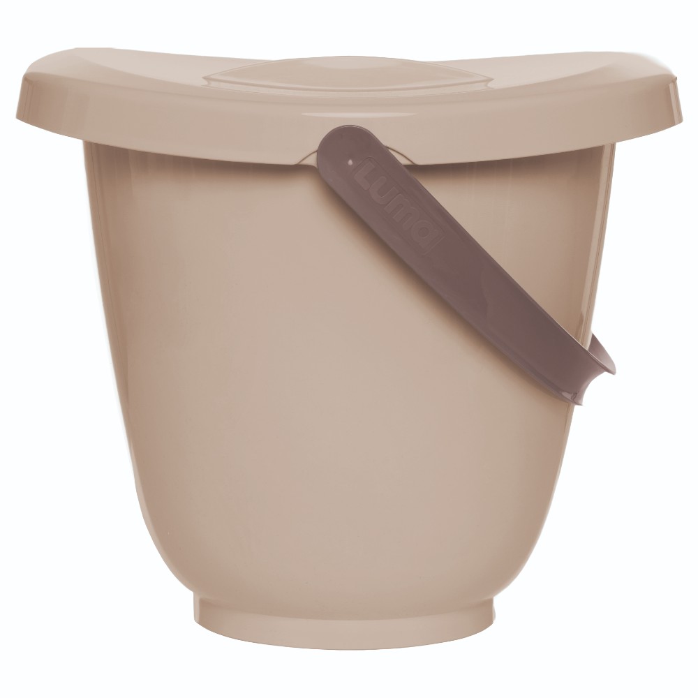 LUMA Bath Bucket with Lid - Almond