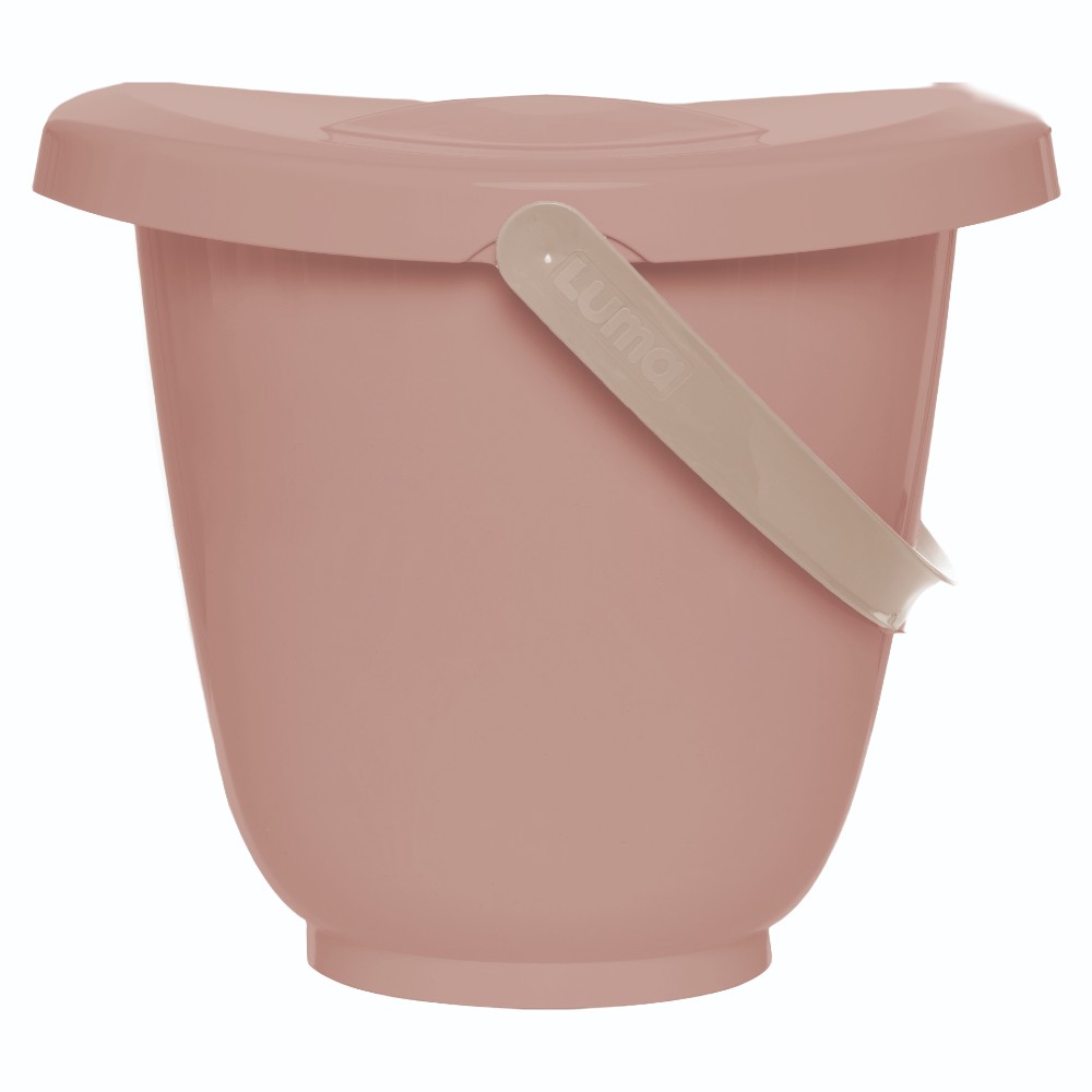 LUMA Bath Bucket with Lid - Blush Pink