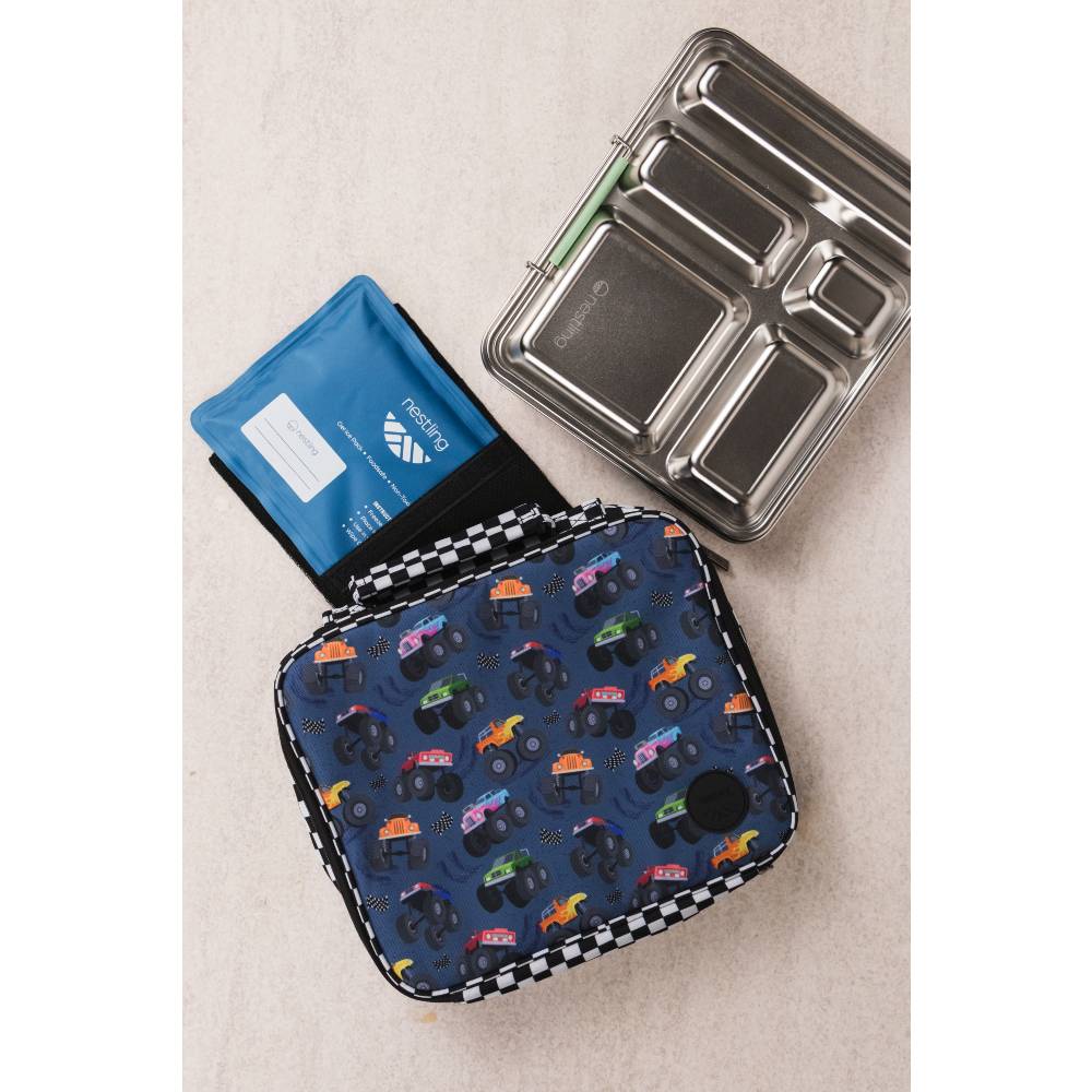Nestling Insulated Lunch Bag - Monster Trucks