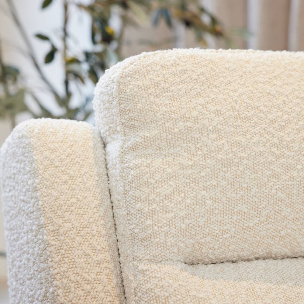 iL TuTTo Henry Manual Recliner Chair - Vanilla Boucle