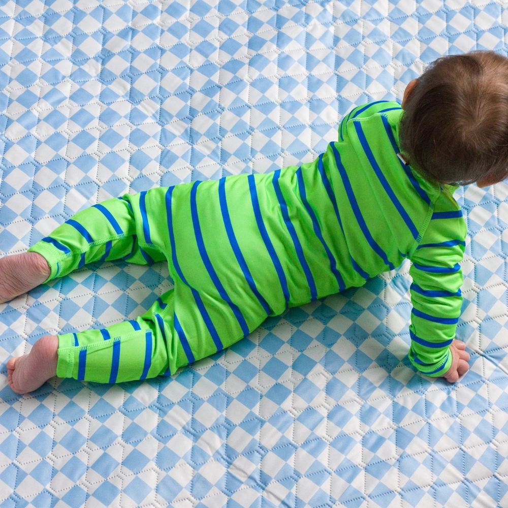 Nestling AquaLuxe Full Swimsuit - Neon Green Stripe