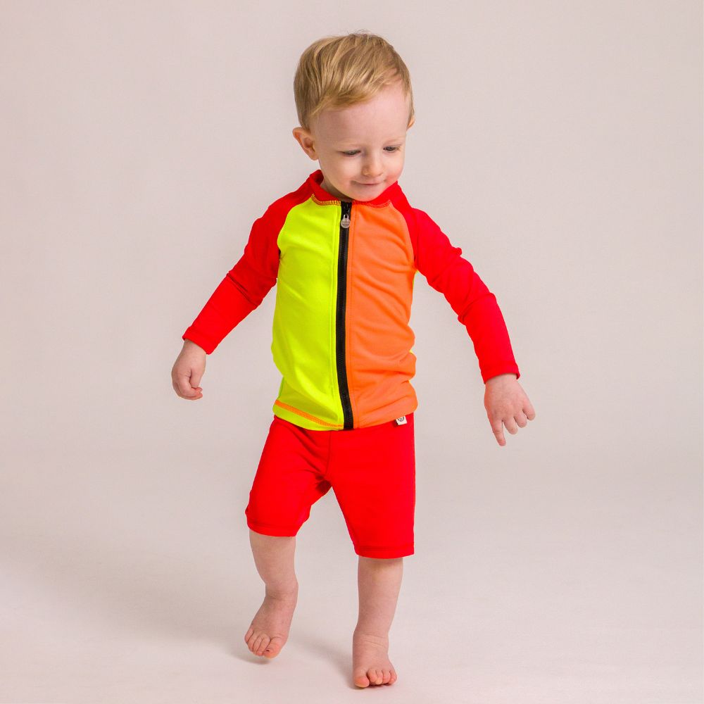 Nestling AquaLuxe Full Zip Rashie - Spliced Waves