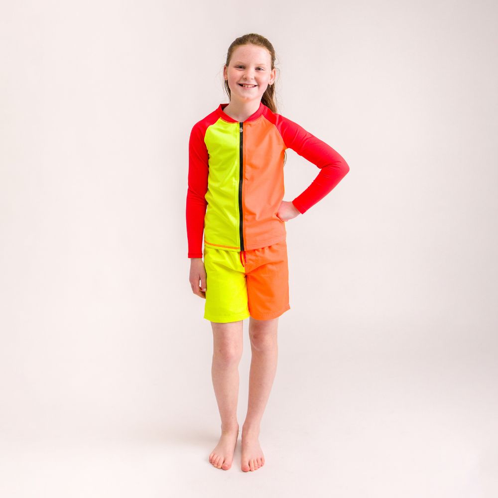 Nestling AquaLuxe Full Zip Rashie - Spliced Waves
