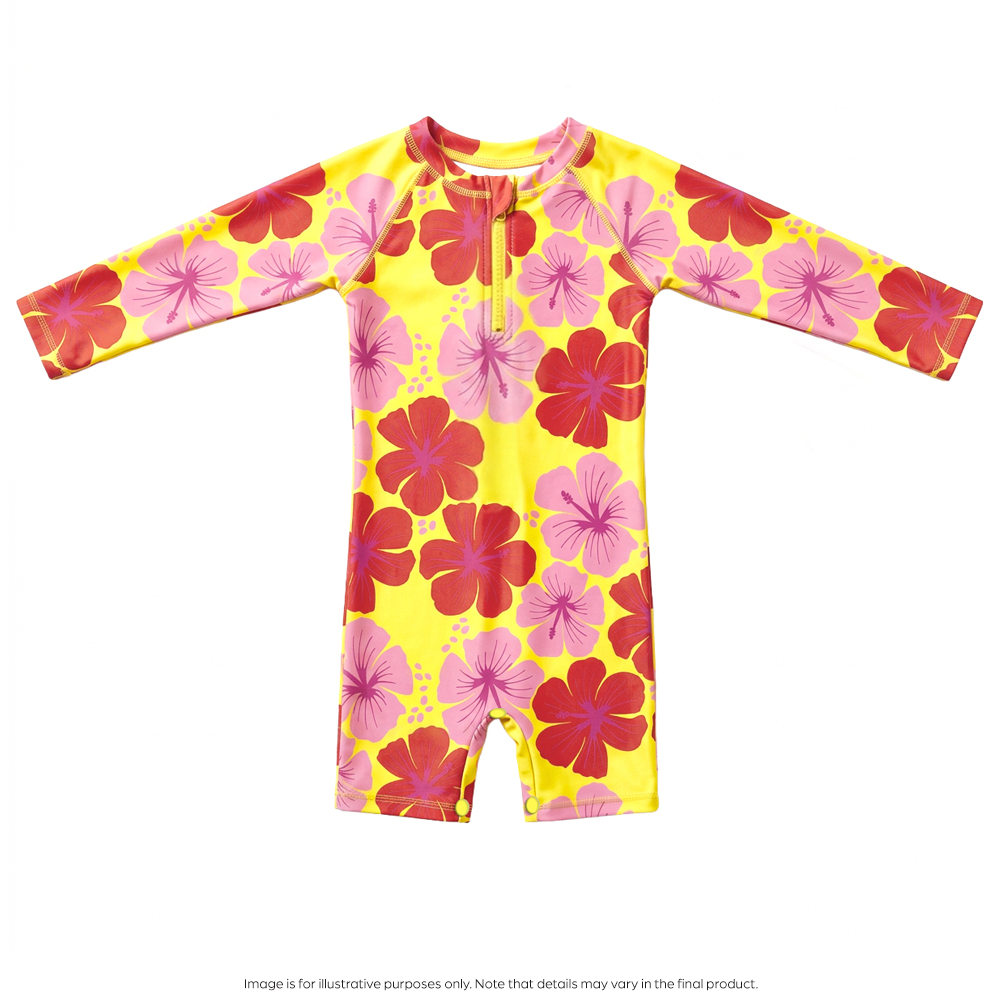 Nestling AquaLuxe Baby Shortie Swimsuit - Hibiscus