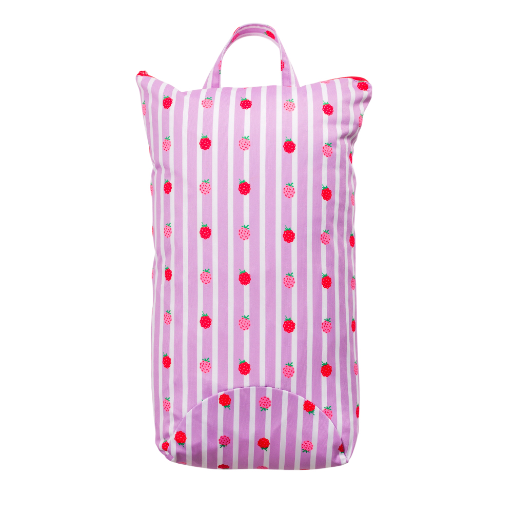 Nestling Large Swim Bag - Striped Raspberries