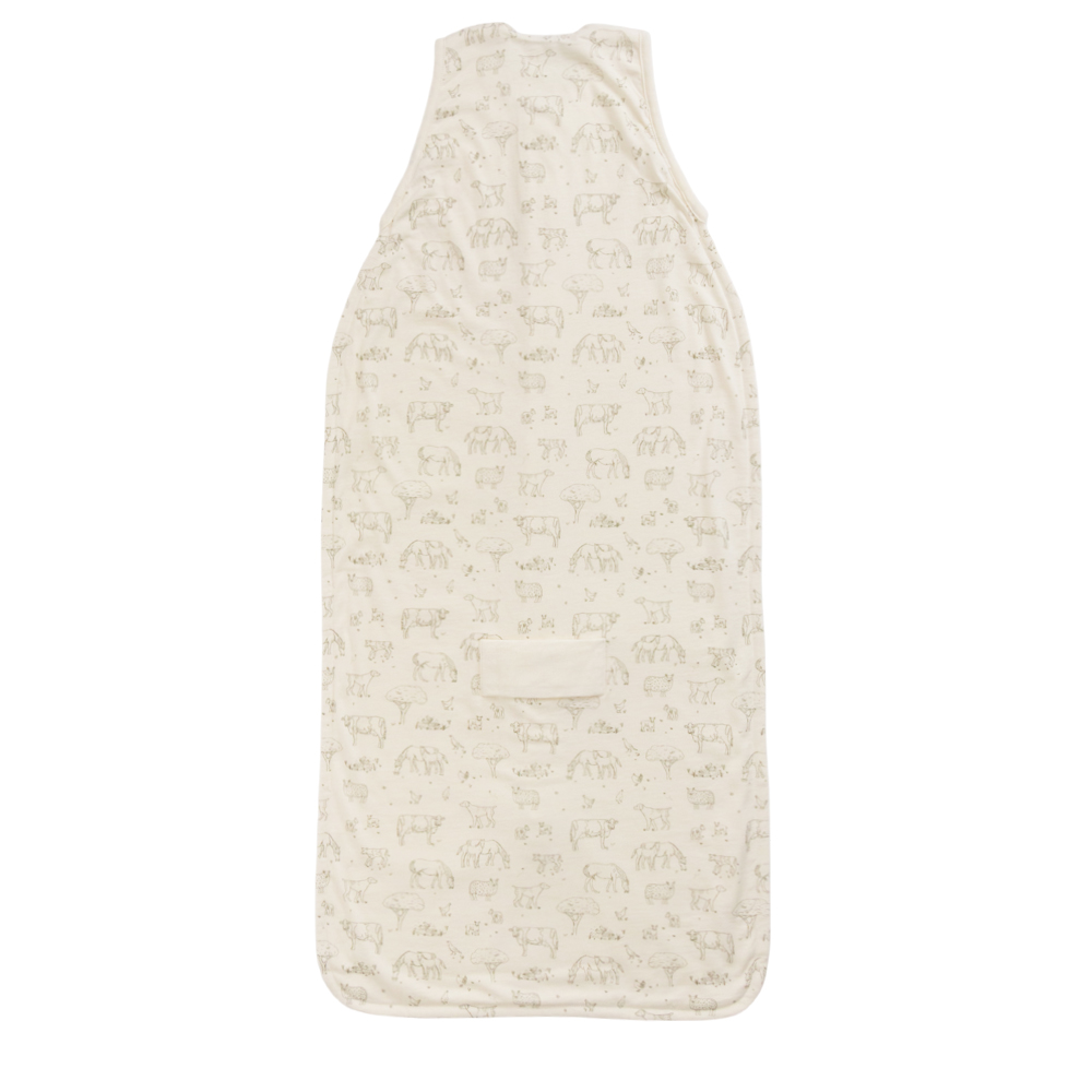 Woolbabe 3 Season Front Zip Sleeping Bag - Farmyard