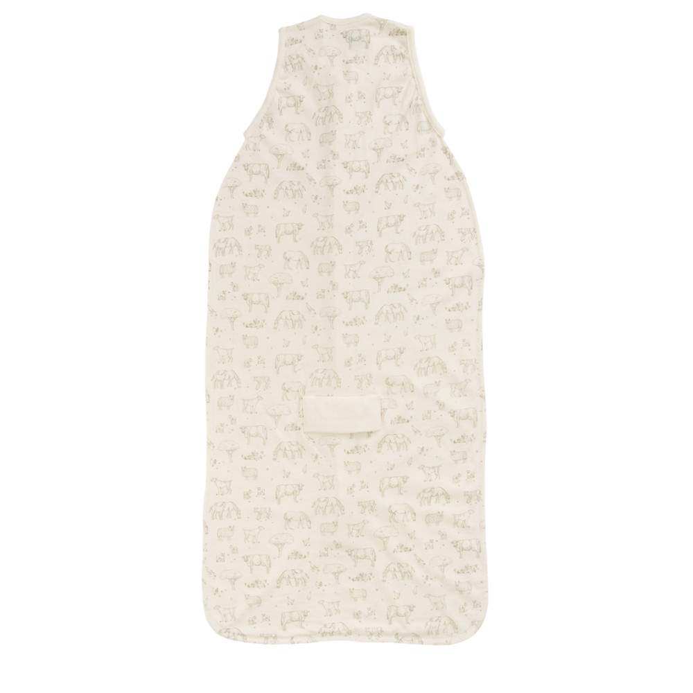 Woolbabe Summer Merino/Organic Cotton Sleeping Bag - Farmyard