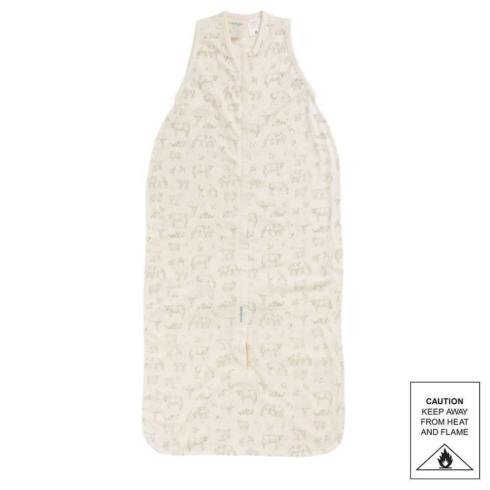Woolbabe Summer Merino/Organic Cotton Sleeping Bag - Farmyard