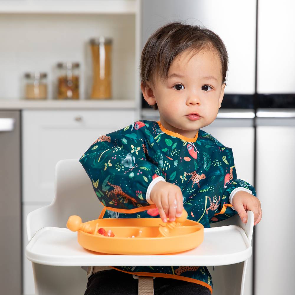 Bumkins Waterproof Sleeved Bib - Jungle