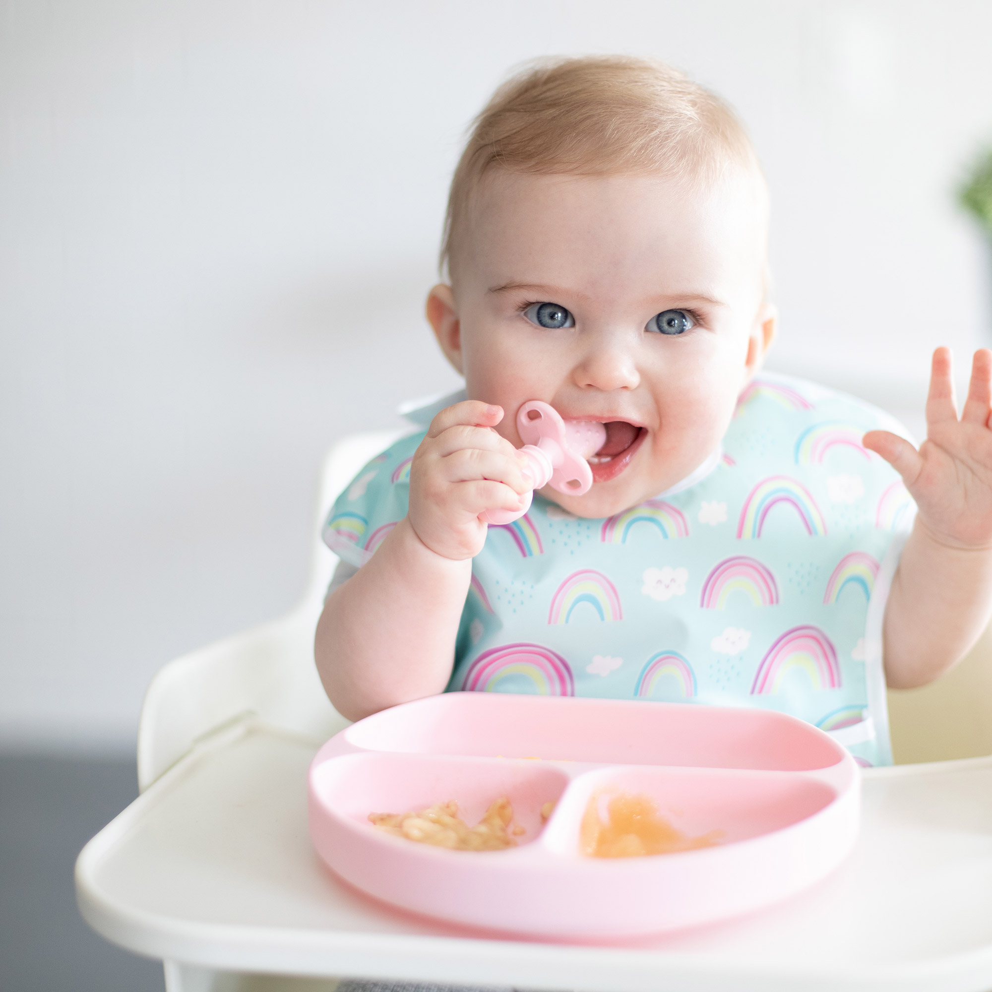 Silicone Grip Dish - Pink