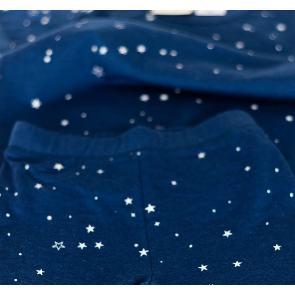 Woolbabe Merino/Organic Cotton Summer Pyjamas - Tekapo Stars