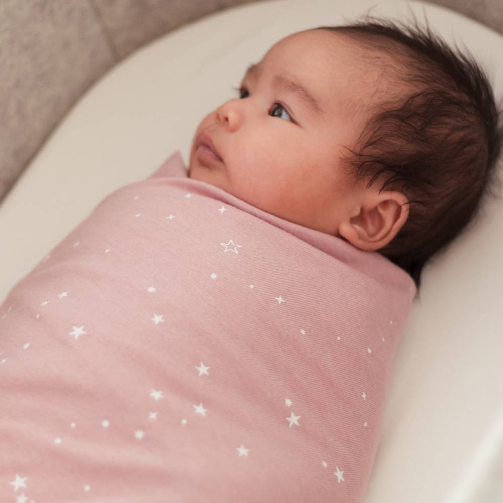 Woolbabe Merino/Organic Cotton Swaddle/Blanket - Dusk Stars