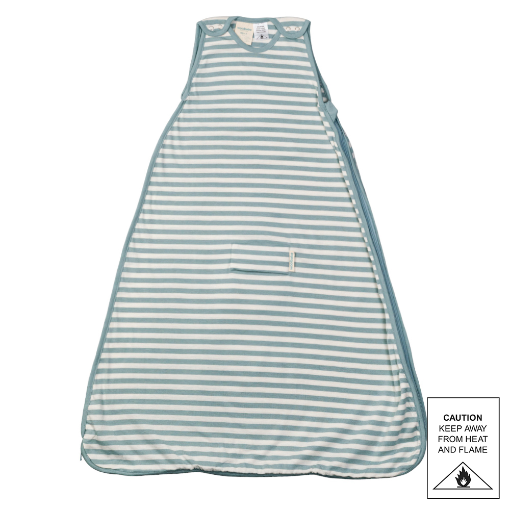Woolbabe 3 Seasons Hip Dysplasia Merino/Organic Cotton Sleeping Bag - Tide
