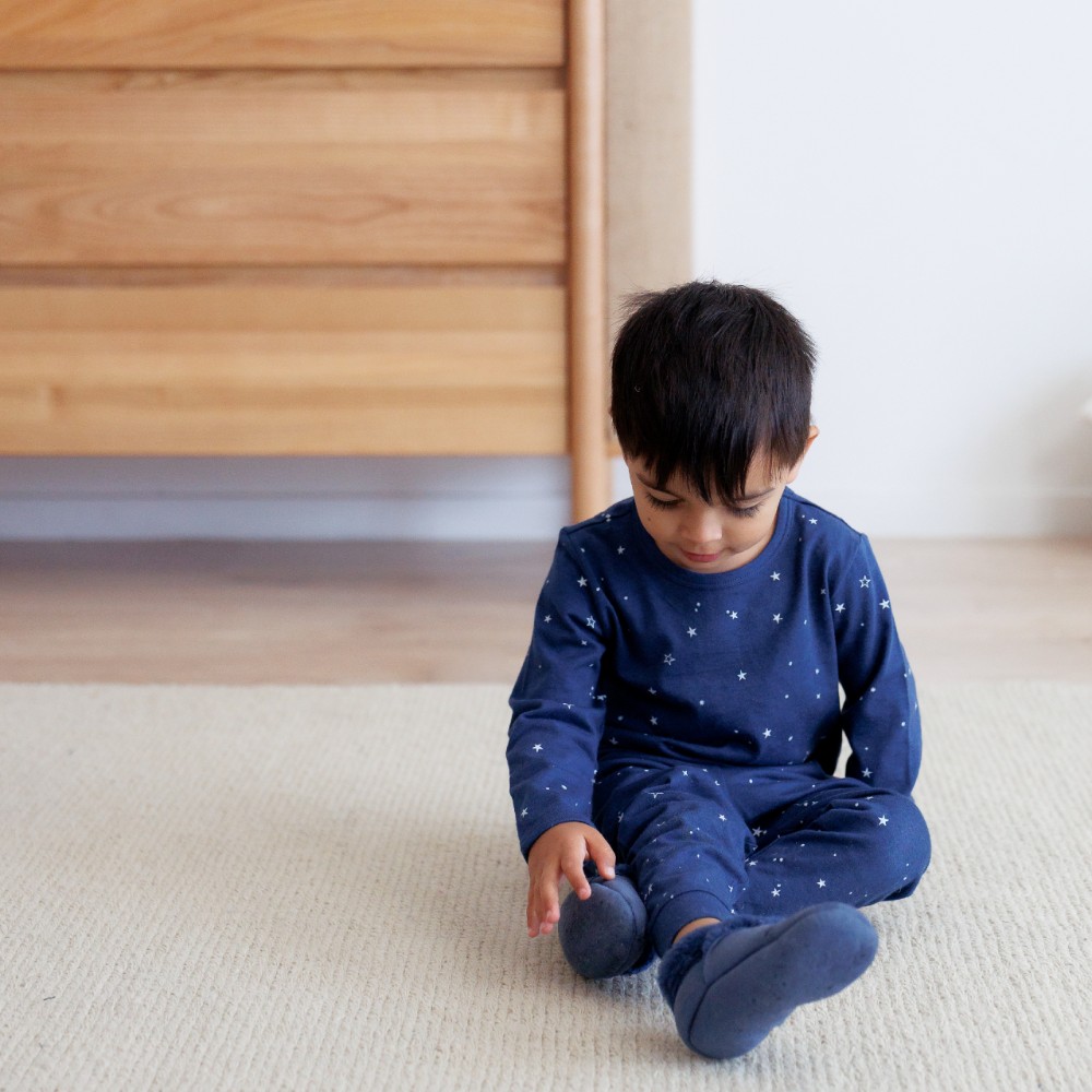 Woolbabe Merino/Organic Cotton Winter Pyjamas - Tekapo Stars