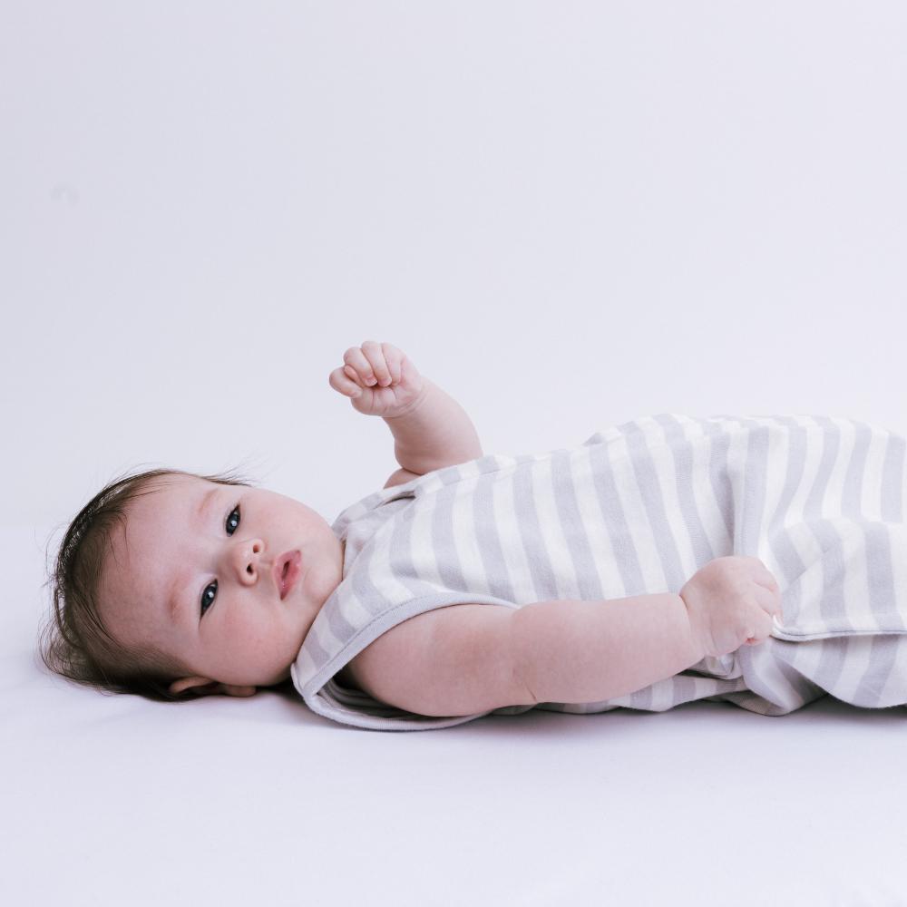 Woolbabe 3 Seasons Front Zip Merino/Organic Cotton Sleeping Bag - Pebble