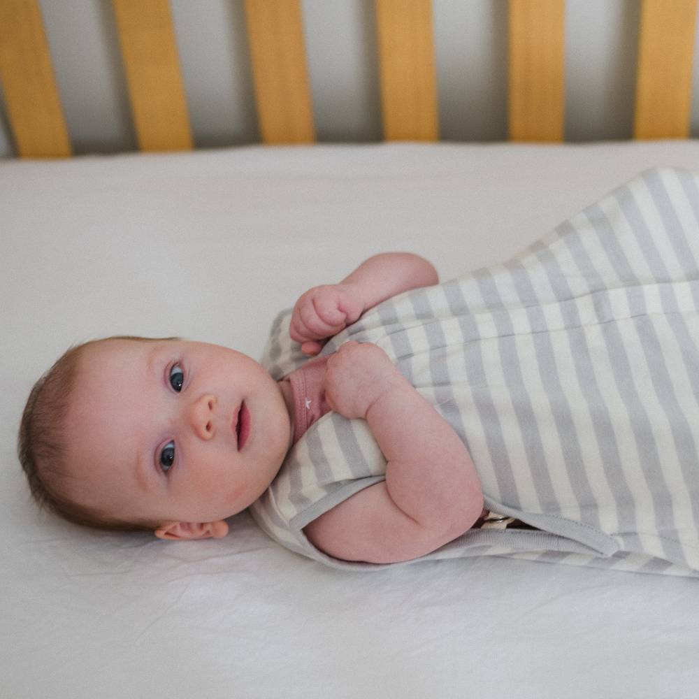 Woolbabe 3 Seasons Front Zip Merino/Organic Cotton Sleeping Bag - Pebble