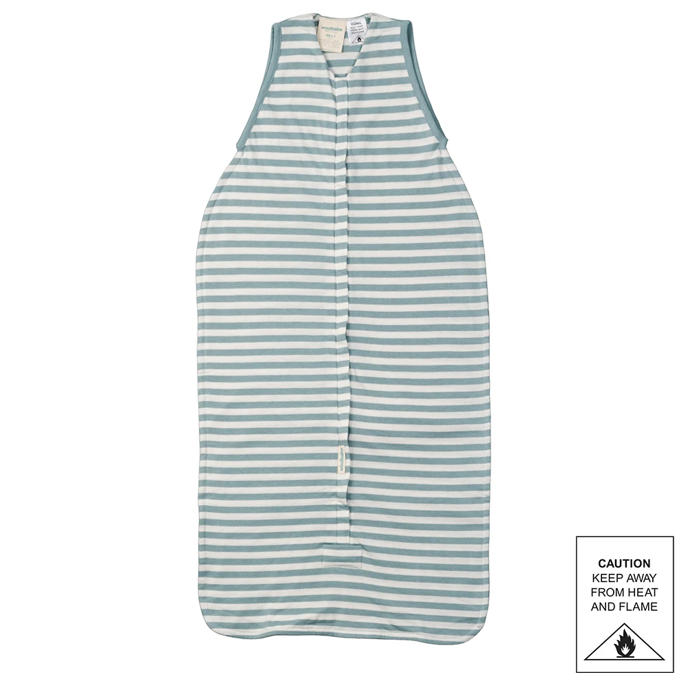 Woolbabe 3 Seasons Front Zip Merino/Organic Cotton Sleeping Bag - Tide
