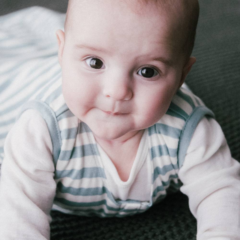 Woolbabe 3 Seasons Front Zip Merino/Organic Cotton Sleeping Bag - Tide