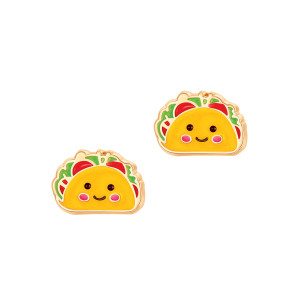 Taco Enamel Stud Earrings Taco Enamel Stud Earrings