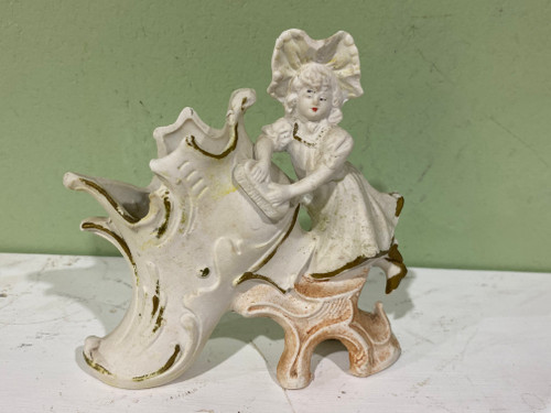 Vintage Bisque Ceramic Figurine