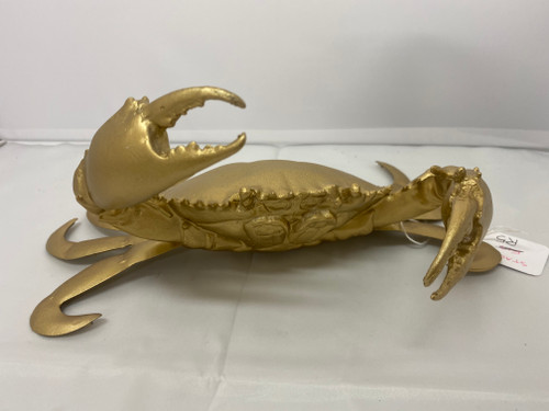 Metallic Gold Metal Crab