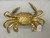 Metallic Gold Metal Crab