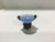 Vintage Miniature Blue Glass With Stand