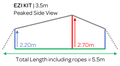 EZI KIT | 3.5m Peaked Side Profile