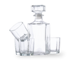 Rockwel Whisky Set: 1 L Dekanter & 4 Gläser 