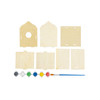 Spydel Vogelhaus Set – 6 Farben + Pinsel inklusive