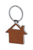 Eleganter Schlüsselanhänger aus recyceltem Leder - Haus
