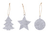 Weihnachtsbaumschmuck-Set aus Filz | Zefi Werbeartikel