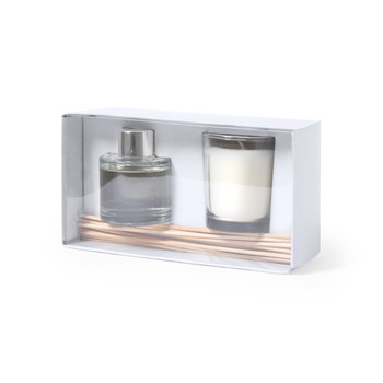Hanks Aromaset: Diffusor & Kerze - Jasmin & Vanille Hanks Aromaset: Diffusor & Kerze - Jasmin & Vanille