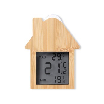 Yenen Wetterstation: Bambusdesign mit LCD & Knopfzelle Yenen Wetterstation: Bambusdesign mit LCD & Knopfzelle