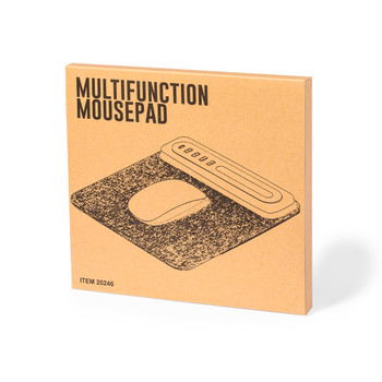 Craiig Multifunktionale USB-Mauspad-Lösung aus RPET & Bambus Craiig Multifunktionale USB-Mauspad-Lösung aus RPET & Bambus