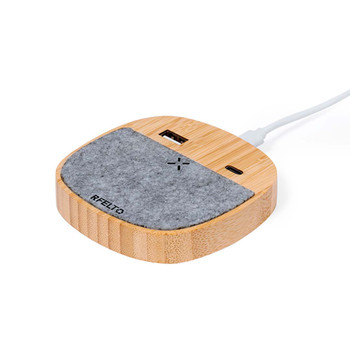 Emerson 15W Drahtloses Ladegerät – USB & Typ-C Ausgänge Emerson 15W Drahtloses Ladegerät – USB & Typ-C Ausgänge