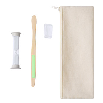 Lowchen Bambus-Zahnbürsten-Set mit 2-Minuten-Sanduhr Lowchen Bambus-Zahnbürsten-Set mit 2-Minuten-Sanduhr