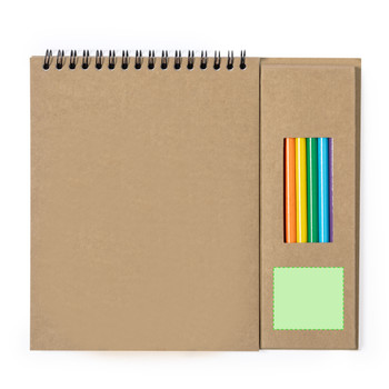 Mertens Stifte-Set 8-tlg. & Notizblock aus Recyclingpapier Mertens Stifte-Set 8-tlg. & Notizblock aus Recyclingpapier