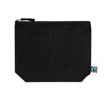 Fairtrade Kosmetik Tasche in Schwarz - Nachhaltig & Stilvoll  