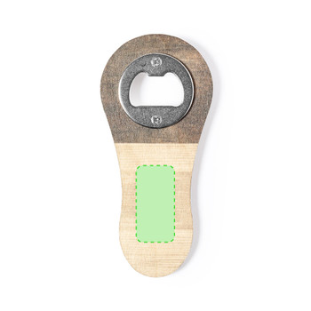 Samary Magnetischer Flaschenöffner aus Holz | Zefi