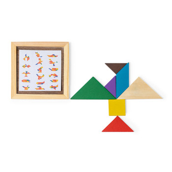 Tangram Holzpuzzle 7-teilig – Kreativität fördern Tangram Holzpuzzle 7-teilig – Kreativität fördern