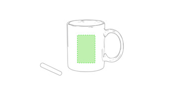 Dariel Keramiktasse 370ml mit Schieferfläche und Kreide Dariel Keramiktasse 370ml mit Schieferfläche und Kreide