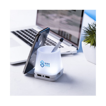 Belind USB Hub Stifthalter mit LED und 4 Ports Belind USB Hub Stifthalter mit LED und 4 Ports
